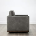 thumbnail image 5 of CHITA Swivel Accent Chairs for Living Room, Comfortable Arm Chairs for Bedroom,Faux Leather in Dark Gray, 5 of 11