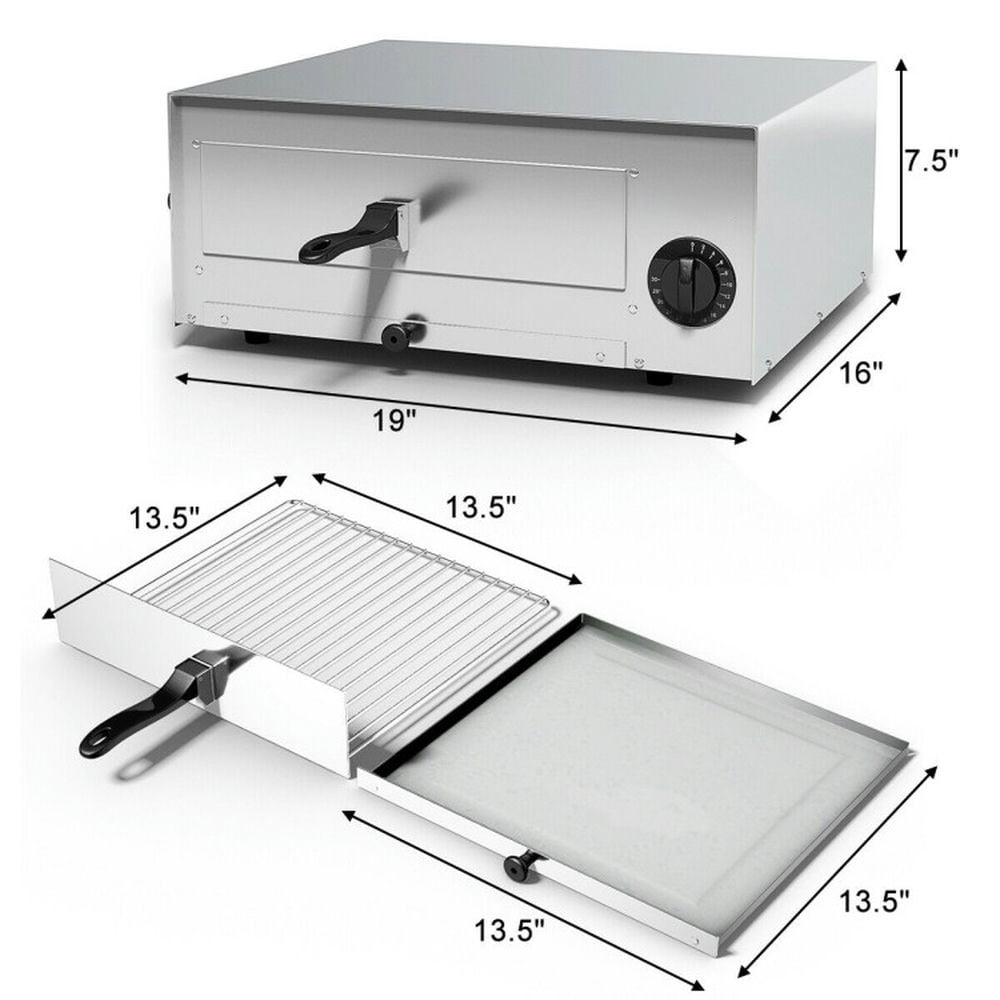 Barara King Oven Countertop, Heating Air Fryer Toaster Oven, Kitchen Commercial Pizza Oven Stainless Steel Pan