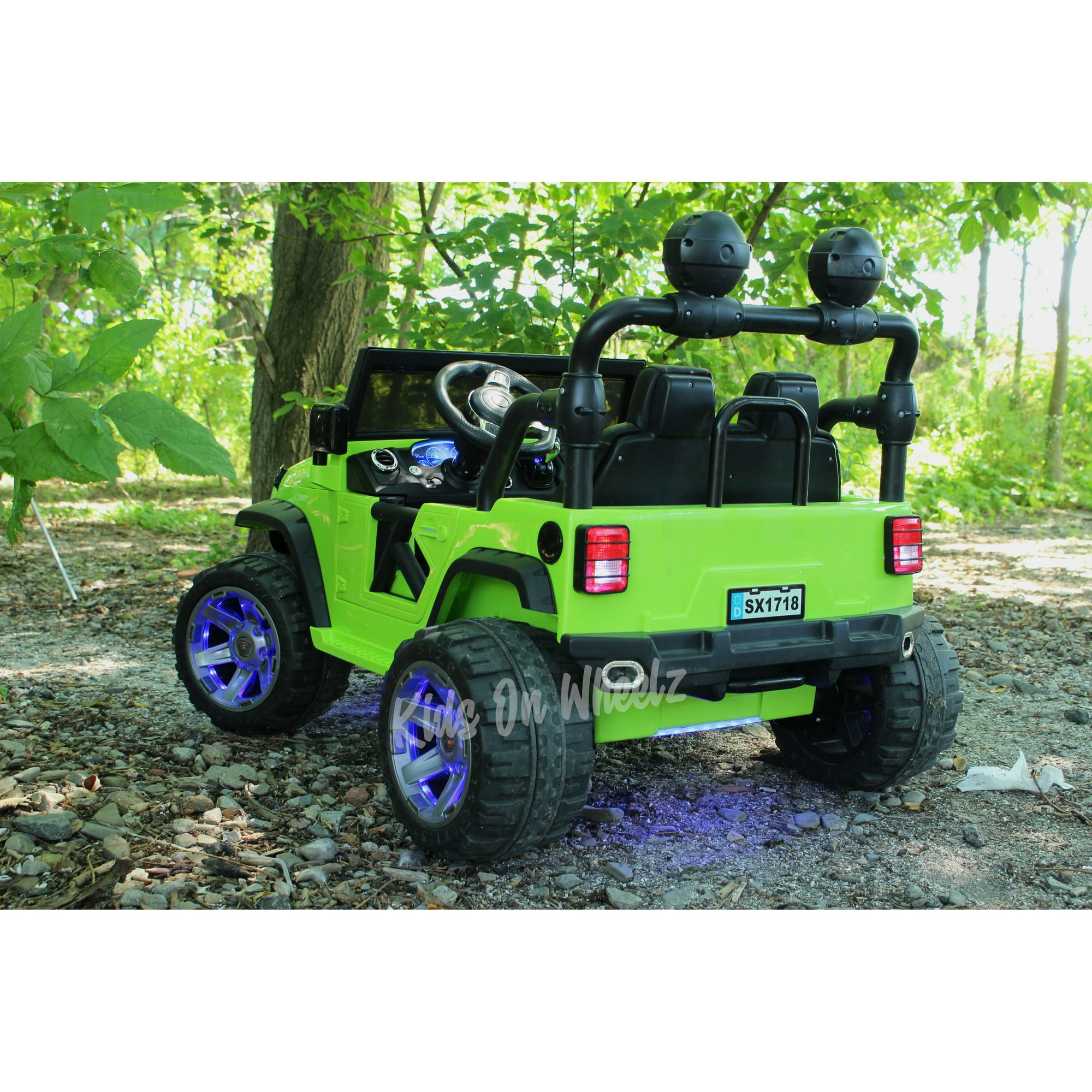 Green jeep for kids sale