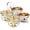 4, variant on 2 count Round Chafing Dishes for Buffet, 5QT Stainless Steel  Warmer Set with Glass Lid, Detachable Drip Tray &  Holder, Catering Chafer Server for Wedding, Banquet, Party,  &