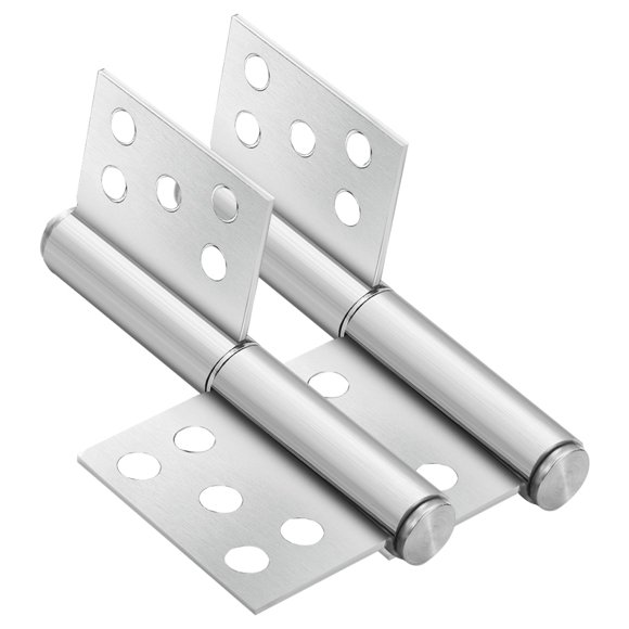 FENGGUIQU 1Par Bisagras Para Puertas Interiores De Inoxidable Color Plata
