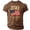 Brown, variant on Men's 250th America Anniversary Shirt 250 Years of Freedom American Flag Patriotic Shirt Casual Short Sleeve Tops
