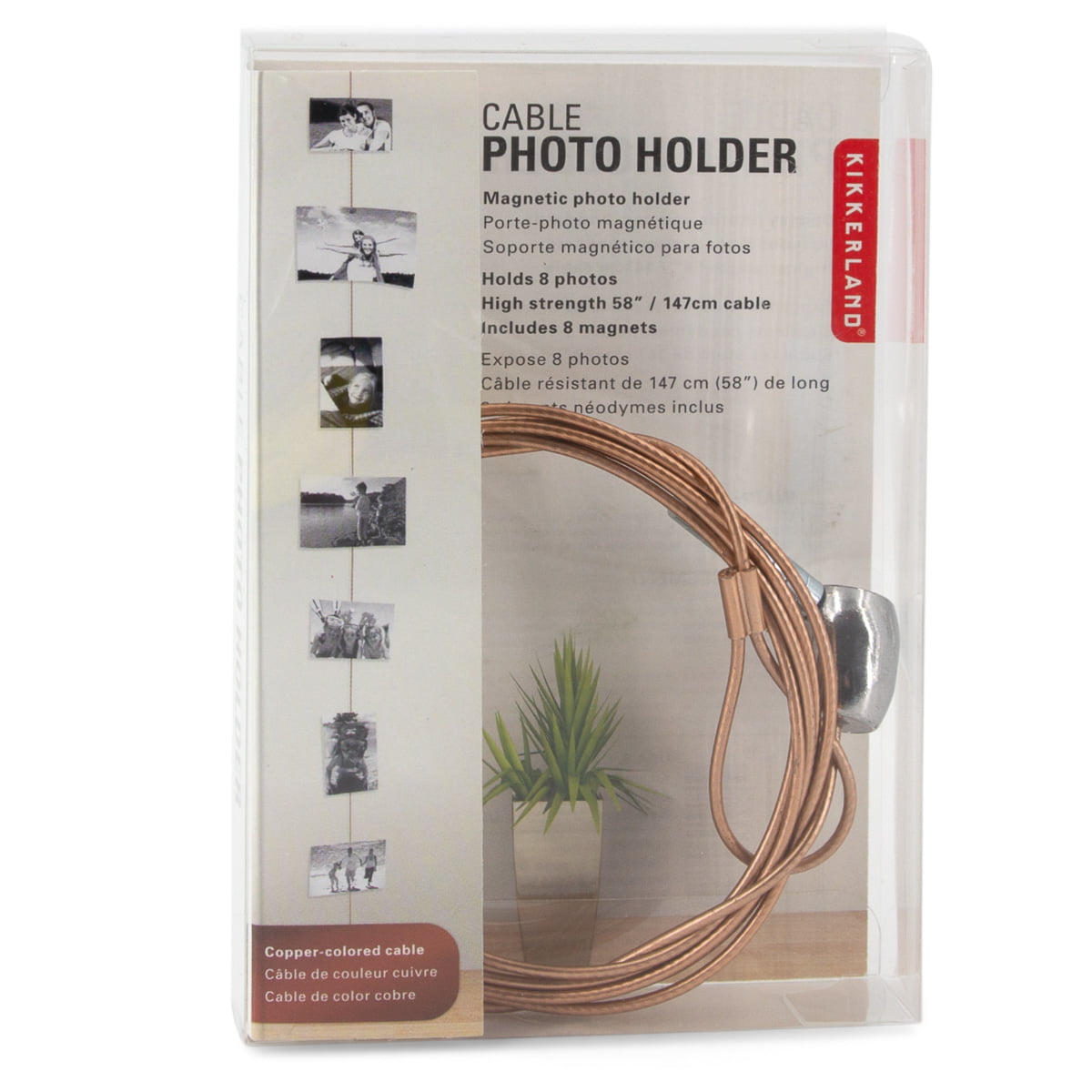 Cable Photo Holder w/ Magnets by Kikkerland 