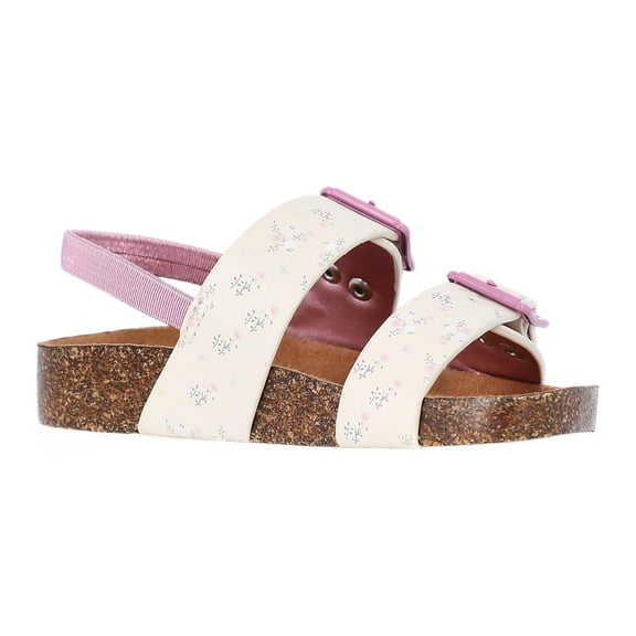 Wonder Nation Toddler Girl Double Buckle Footbed Sandals