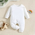 thumbnail image 2 of Dakiuu Baby Boys Girls Footless Long Sleeve Cotton Jumpsuit Bodysuit Romper 0 24M, 2 of 6