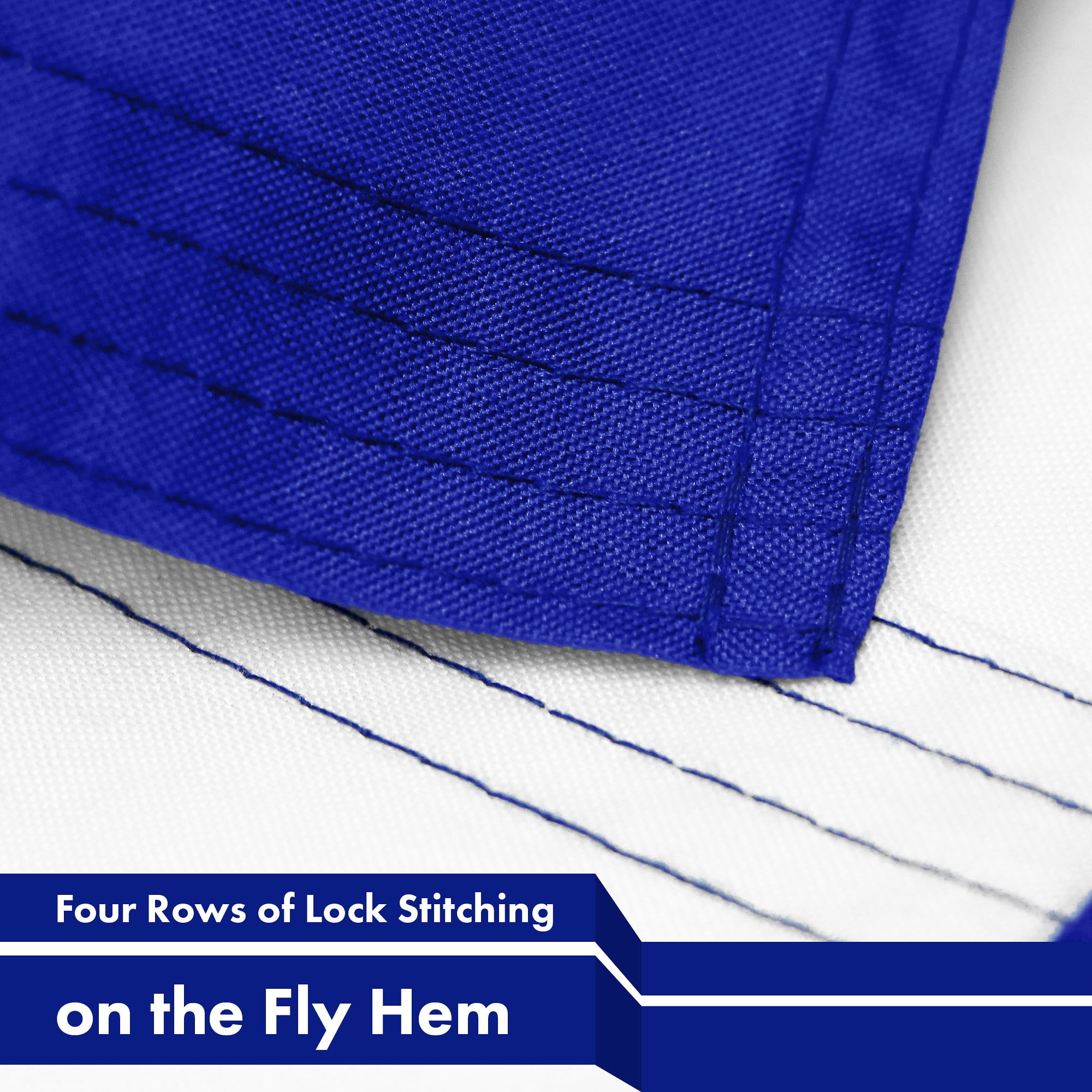 G128 Combo Flag Pack: USA American Flag 3x5 ft 150D Printed Stars & Greece Flag 3x5 ft 150D Printed