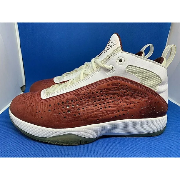Ni - ke 2010' Ni - ke AIR JORDAN White Red Basketball Athletic Shoes 438990-602 Men's Sz 7