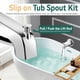 thumbnail image 3 of Caño de Bañera con Desviador, Grifo de Bañera con de Cubierta, Compatible con para Tubo de Agua de Cobre de 1/2 Pulgada (Diámetro de 5/8 Pulgada), 3 of 7