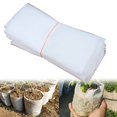 thumbnail image 3 of BCLONG 100pcs Plant Growth Bags - Non-woven Nursery Bags for Home Garden (white), 3 of 5
