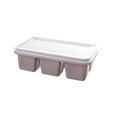 thumbnail image 2 of Hvmvliv Ice Trays 6-Compartments Square-Shape Ice Cubes Molds Food Grade Silicone Ice Blocks Trays Leak Proof Household Refrigerator Small Ice Making Trays with Lid Gray, 2 of 6