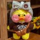 thumbnail image 3 of New plush Cute Lalafanfan Duck Cafe Duck 30cm Doll Plush Toy Stuffed Soft Doll Kawaii Animal Pillow Birthday Gift for Kids, 3 of 5