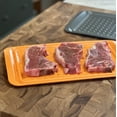 thumbnail image 6 of Outset Large Prep Trays Set of 2, Orange and Black, 17.2” x 10.5 “, 6 of 9