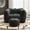 Black + Chenille, variant on Creative Bean Bag Sofa Chair for Adults - High-Quality Sponge Filling, Body-Curve Fitting, Gentle Support - Ideal for Gaming, Reading, Living Room & Bedroom