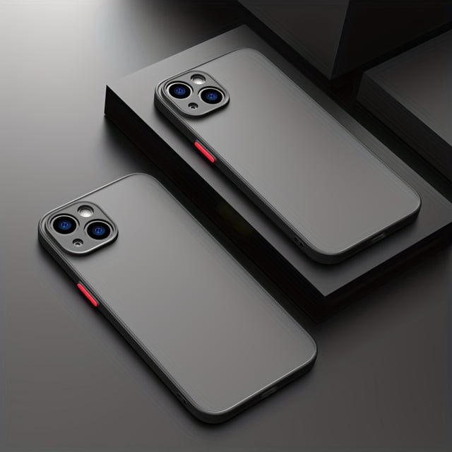 iPhone 14/13/12/11/XS/XR/X/7/8/SE 2020/2022 Rugged Case - Shockproof, Matte Finish with Soft Silicone Bumper & Clear Hard PC Back - Elegant Protection for Your Device
