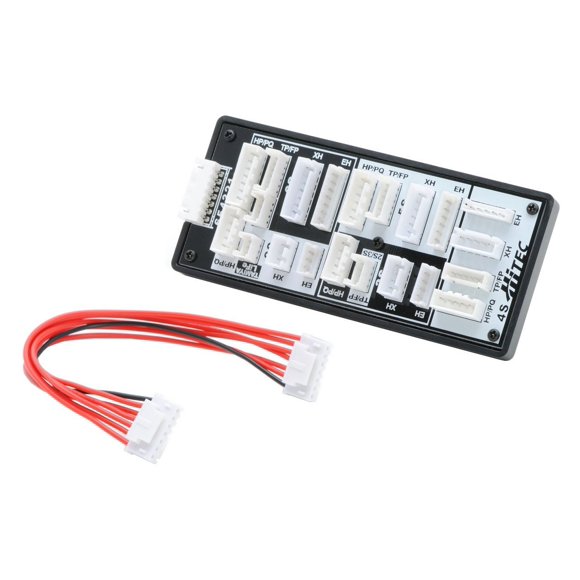 Hitec RCD Universal Balancing Adapter for 2S-6S Lithium Batteries - Compatible with Major Brands, Hard Plastic Case, Includes EH, TP, XH, and HP Balancing Ports