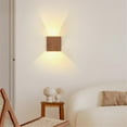 thumbnail image 3 of Wood Grain Bedroom Bedside Wall Lamp Background Corridor Lamp Corridor Entrance Staircase Lamp Wall Atmosphere Lamp B, 3 of 5