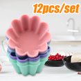thumbnail image 1 of Neinkie 12 Pcs/Ensemble Moules à Muffins Réutilisables en Silicone, Moules à Cupcakes Antiadhésifs, Taille Standard, Support à Cupcakes Réutilisable, Cadeau de Noël, 1 of 7
