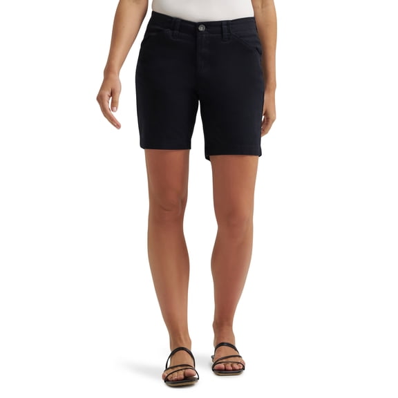 Lee Womens Solid Chino Bermuda Shorts