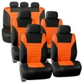 thumbnail image 1 of FH Group Car Seat Covers Full Set Orange 3D Air Mesh - Universal Fit, Automotive Seat Covers, Airbag Compatible, Split Bench Rear Seat, Washable Car Seat Cover for SUV, Sedan, 1 of 8