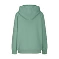 thumbnail image 4 of Itsame Hoodie Pullover Womens Lightweight Hood Sweatshirts Crew Neck Solid Color Long Sleeve Sportswear Green Size S, 4 of 9