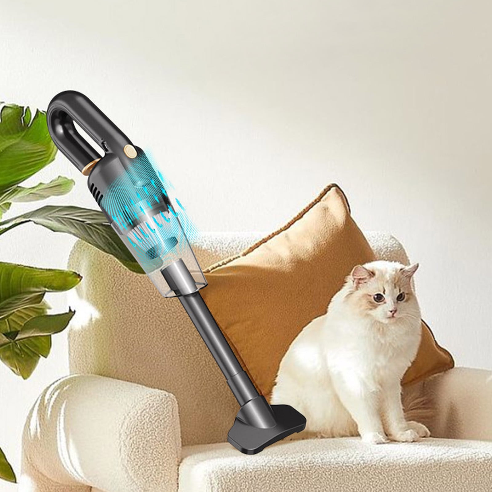 Uiz Merueh Portable Car Vacuum Handheld Vacuum Cordless Car Vacuum Powerful Suction Hand Vac Handheld Vacuum Cleaner for Car, Home, Office, Pet