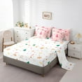YST 7Pcs Pink Christmas Kids Bedding Set for Boys,Twin Size Comforter