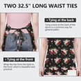 thumbnail image 6 of Pioneer Flower Floral Print Pattern Apron for Women and Men, Cotton Linen Waterproof with Pockets, Adjustable, 33x27 Inch for Kitchen, Gardening, BBQ, Salon, 6 of 6