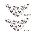 thumbnail image 3 of Naloa Retro Rooster Dog Bandana Large and Small-Dog Scarf Bib Handkerchief Accessories for Dogs and Cats(S-L)-Large, 3 of 5