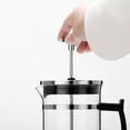 thumbnail image 4 of Durable Glass Coffee Pot Coffee Container Coffee Storage Pot Handheld Coffee Kettle for Home Cafe (Silver, 350ml), 4 of 9