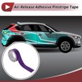thumbnail image 2 of Unique Bargains Pinstripe Tape 40mmx10m Car Stripes Pinstripe Decals for Car Motorcycle and Boat Racing Stripes DIY Stickers Matte Purple 1 Pcs, 2 of 7