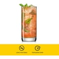 thumbnail image 4 of Faye 13oz Highball Glasses, 6pc Tall Glass Sets. Lead-Free Crystal Drinking Glasses. Water Glasses, Mojito Glass Cups, Tom Collins Bar Glassware, and Mixed Drink Cocktail Glass Set, 4 of 4