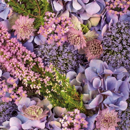 Keep Unique Everyday Napkins, Spring Purple Flower Disposable Napkins, Assorted Color, 20/Pack