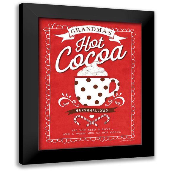 Marrott, Stephanie 12x14 Black Modern Framed Museum Art Print Titled - Hot Cocoa