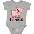 thumbnail image 3 of Inktastic I Love Piggies- Cute Pig Boys or Girls Baby Bodysuit, 3 of 5