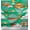 Sea Green, variant on Soimoi Green Cotton Duck Fabric Bird & Air Balloons Holiday Print Sewing Fabric Yard 42 Inch Wide