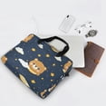 thumbnail image 5 of 16inch Laptop Briefcase, Business Laptop Bag with Detachable Strap & Padded Compartment, Water-Resistant Polyester，Cute Bear, 5 of 8