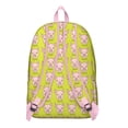 thumbnail image 3 of Watercolor Pig Print Backpack for Students, Waterproof Bookbag with Aesthetic Farm Animal and Artistic Pattern, 3 of 5