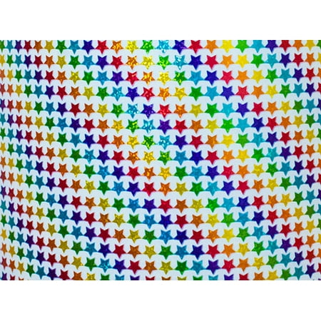 Pack of 1, Holographic Rainbow Stars Wrapping Paper, 26" x 833', Full Ream Roll for Celebration, Party, Holiday, Birthday and Events, Made in USA