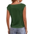 thumbnail image 5 of Sherrylily Women Cap Sleeve Scoop Neck Tank Tops Casual Solid Basic Tee Shirts, 5 of 5