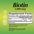 thumbnail image 2 of Alfa Vitamins Biotin 5000 Mcg, 100 Tablets, 2 of 3
