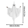 thumbnail image 3 of JIAHomeV Décoration Maison Polyvalente Suspendue Décorative pour Illuminer n'Importe Quel Espace avec des Motifs en Nylon Durable Blanc, 68x64cm, 3 of 8