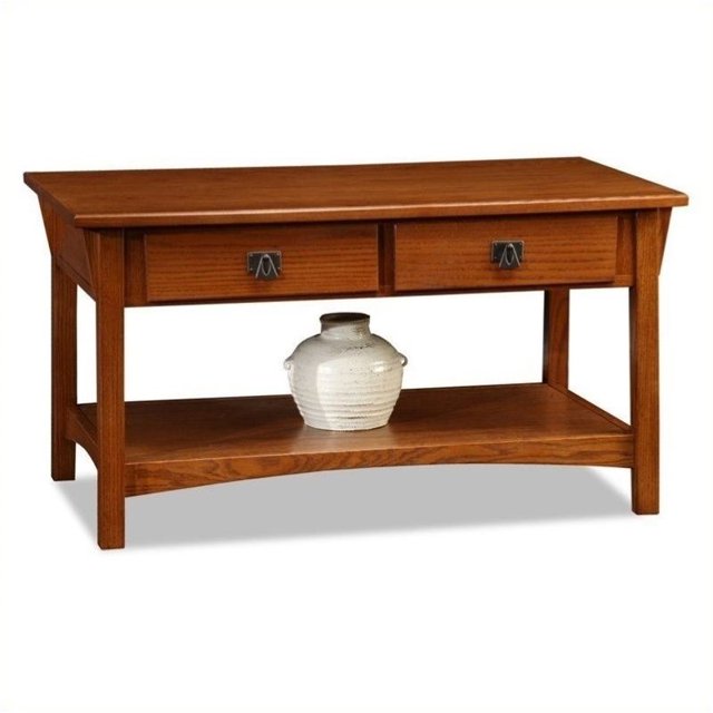 Bowery Hill Deux Tiroirs Table Basse de Rangement en Russe