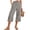 Gray, variant on Capri Pants for Women Wide Leg Palazzo Casual Lounge Pant Summer Capris Pants with Pockets Khaki XL(XL)