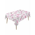 thumbnail image 2 of Pink Spring Floral Tablecloth Rectangle Table Cloth 60x120, Waterproof Outdoor Table Cloth Covers Decorative Table Protector, Summer Botanical Elegant Washable Table Cover for Kitchen Dinning Party, 2 of 8