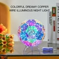 thumbnail image 4 of Yeacher Colorful Dreamy Copper Wire Illuminous Night Light Beside Lamp Ambient Lighting USB Operated Portable, 4 of 7
