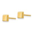 thumbnail image 2 of 14k Poli Carré Post Oreille YE305, 2 of 2
