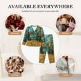 thumbnail image 7 of Sigee Impressionist Village Sky for Women’s Pajama Sets Long-Sleeved Pjs Sets for Women 2 piece Sleepwear-XX-Large, 7 of 7
