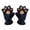 Black-8, variant on Winter Gloves Men,Cute Animals Paw Gloves Pet Claw Bear Palm Gloves Full Finger Plush,Christmas Day Gifts for Him & Her