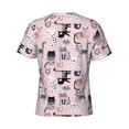 thumbnail image 6 of Qekee Cat Classic Fit T-Shirt Men's Shirt Men's Tight Short Sleeves for Exercise, Running, Mountaineering - Cat, 6 of 9