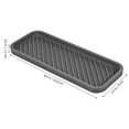 thumbnail image 2 of RENACLIPY 2-Pack Grey Silicone Soap Dish Tray, Rectangular Kitchen and Bathroom Counter Organizer for Sink, 2 of 8